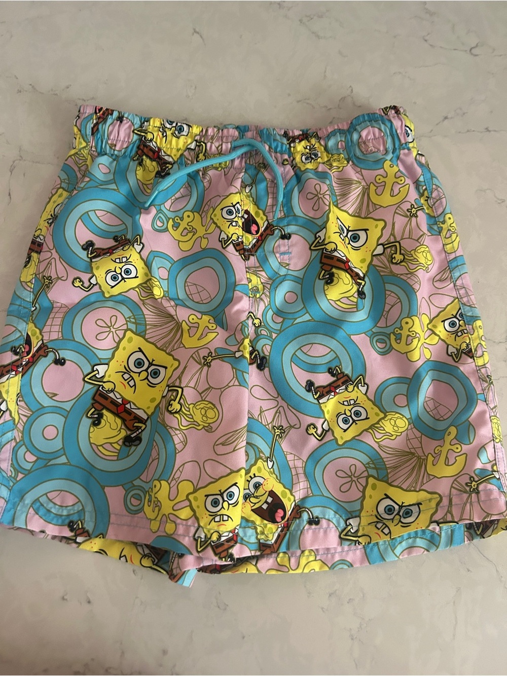 Nickelodeon SpongeBob Pink & Blue Swim Shorts